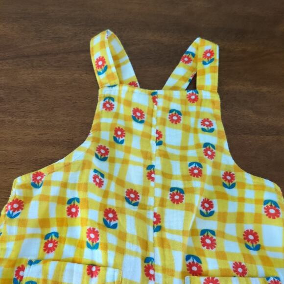 Hanna Anderson yellow flower baby- little kids - toddler cotton  romper size  2T - Picture 3 of 4